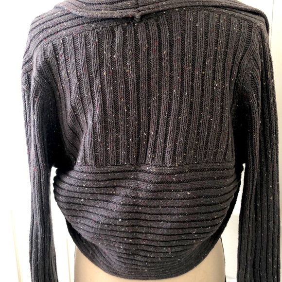 NWT Decree Womens  Shrug Sweater Large Gray - Picture 4 of 6